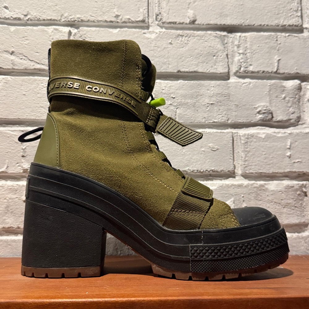 Converse Women's Lace-Up Olive Boots